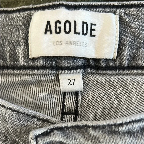 AGOLDE Nico High Rise Slim in Risk Gray Wash size 27 - Picture 6 of 10